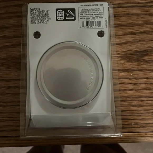 New Over the Moon silver metallic stretchy bouncy moon putty - Picture 2 of 2